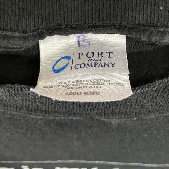 Port and Company Vintage Bark Magazine Dog Is My Co-Pilot Long Sleeve Tee Sz Med - Picture 3 of 3